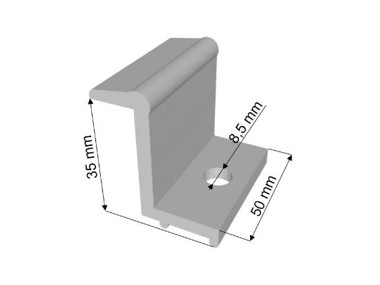 Obrázek Příchytka Solar- "Z"35mm, elox stříbrný