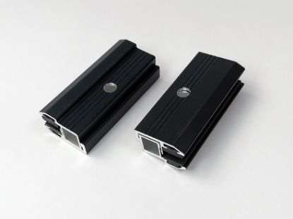 Obrázek Příchytka Solar- pro bezrámové panely  koncová, černá