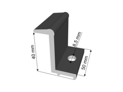 Obrázek Příchytka Solar- Z40mm, l=50mm, černá Akce