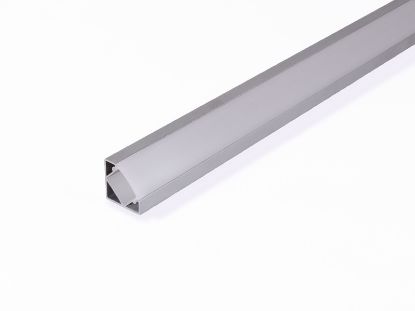 Obrázek LED profil rohový s difuzorem mléčný 1m