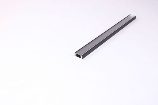 Obrázek LED profil standardní černý s difuzorem čirý 2m