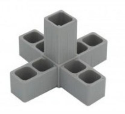 Obrázek Plast. spojka pro J20x20x1,5  5D 