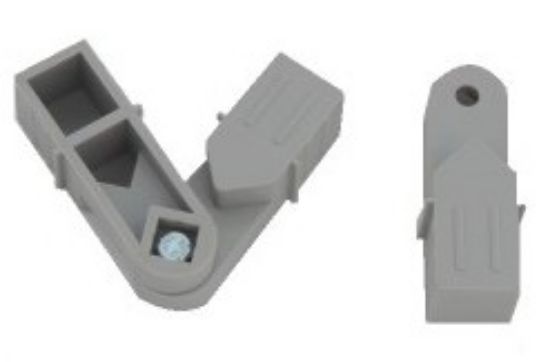 Obrázek Plast. spojka pro J20x20x1,5  Úhel 45°-315°