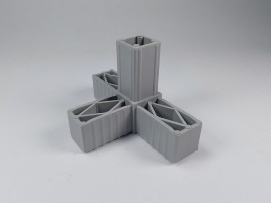 Obrázek Plast. spojka pro J30x30x2  4D šedá