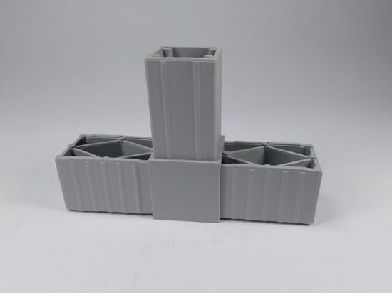 Obrázek Plast. spojka pro J40x40x2  T šedá