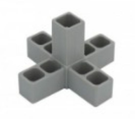 Obrázek Plast. spojka pro J40x40x2  5D šedá