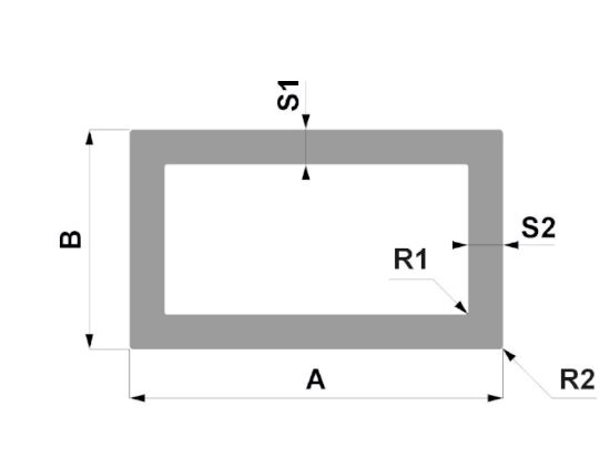 Obrázek Hliníkový jekl 100x60x4, délka 3m