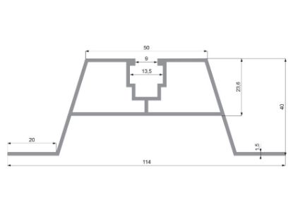 Obrázek Al profil Solar Trapéz 