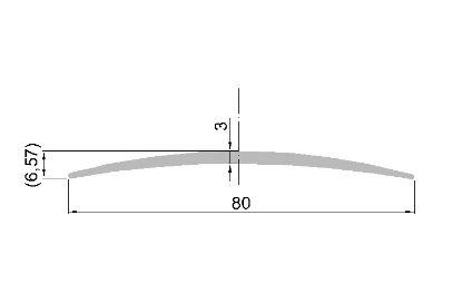 Obrázek Krycí lišta š.80mm  5,6m
