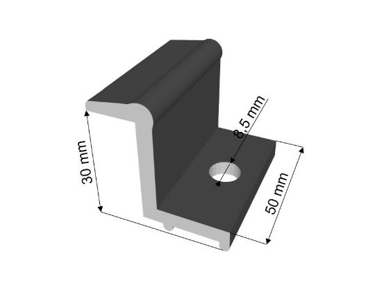 Obrázek Příchytka Solar - "Z"30mm černá