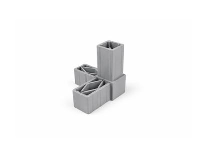 Obrázek Plast. spojka pro J30x30x2  3D šedá