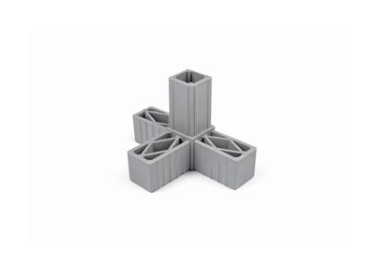 Obrázek Plast. spojka pro J30x30x2  4D šedá