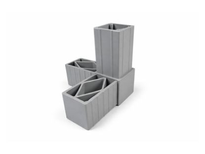 Obrázek Plast. spojka pro J40x40x2  3D šedá