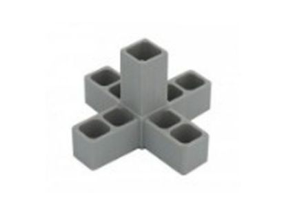 Obrázek Plast. spojka pro J40x40x2  5D šedá