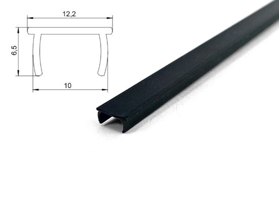Obrázek Záslepka T-slotu 10mm černá 1m