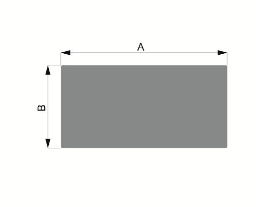 Obrázek Hliníková tyč plochá 80x12 6063
